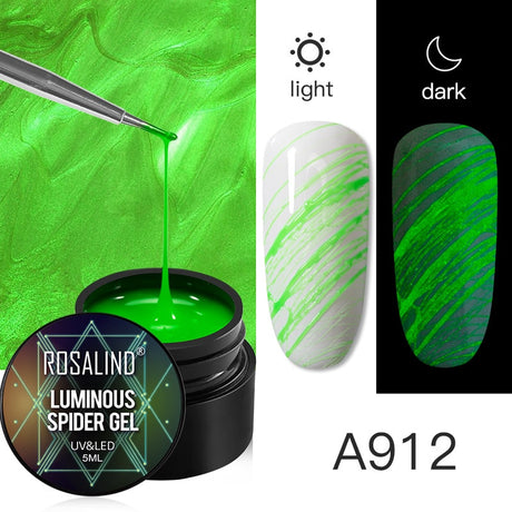 ROSALIND Gel Spider Line For Nails Art Gel Polish UV Colors Painting Gel Nail Polish Spider Gel Lacquer Web Stickers Gel Polish - V.I.P Digital Presence