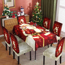 Christmas tablecloth, holiday decoration, elastic chair cover, household dining table, waterproof and dustproof tablecloth, fabric decorative tablecloth - V.I.P Digital Presence
