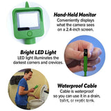 Endoscope Camera With 2.4 Inch Color Liquid LCD Screen 1.2m Gooseneck Cable Handheld Monitor Tube Inspection Borescope Camera - V.I.P Digital Presence