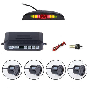 Car Auto Parktronic LED Parking Sensor With 4 Sensors Reverse Backup Car Parking Radar Monitor Detector System Backlight Display - V.I.P Digital Presence