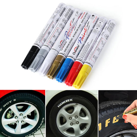 Colorful Waterproof Pen Car Tyre Tire Tread CD Metal Permanent Paint markers Graffiti Oily Marker Pen Car Styling - V.I.P Digital Presence