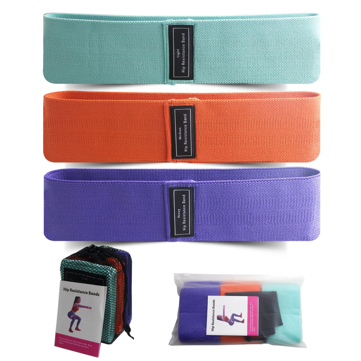 Body shaping squat hip circle yoga fitness tension belt resistance belt stretch belt - V.I.P Digital Presence