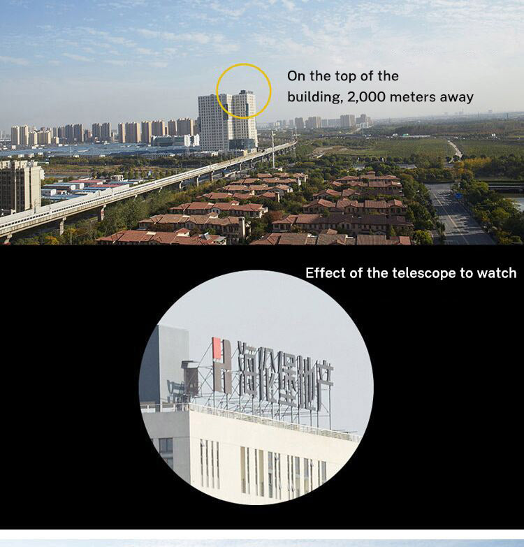60x60 Telescope High magnification low light night vision red film outdoor Golden Eagle Telescope with label - V.I.P Digital Presence