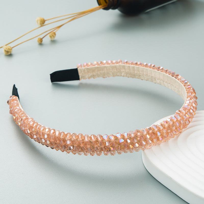 Fish Line Braided String Crystal Hair Band Korean Temperament Senior Sense Wash Face Headband - V.I.P Digital Presence