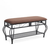 Shoe rack workbench for entrance, industrial workbench, rustic shoe rack for small spaces, padded entrance workbench - V.I.P Digital Presence