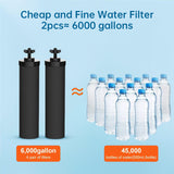 Compatible Replacement Filter for Berkey Countertop Water Purification System - BB9 - 2 Activated Carbon Water Filter Cartridge - V.I.P Digital Presence