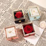 360° Flip Rose Gift Box Necklace Ring Gift Box For Women Girlfriend 2024 Hot Best Valentine Mother Day Birthday Gift Decoration - V.I.P Digital Presence