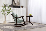 woven fabric Mid Century Modern Accent Chairs Comfy Upholstered Glider Arm Chair with Solid Wood for Living Room Bedroom Balcony - V.I.P Digital Presence