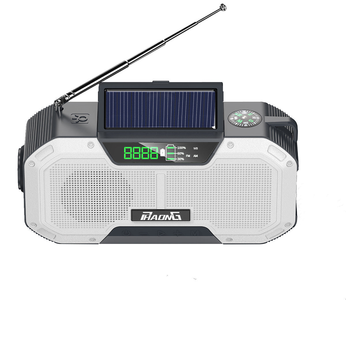 Outdoor Emergency Radio Bluetooth Speaker Solar Hand Flashlight Mobile Charging 5000 Mah Large Capacity - V.I.P Digital Presence