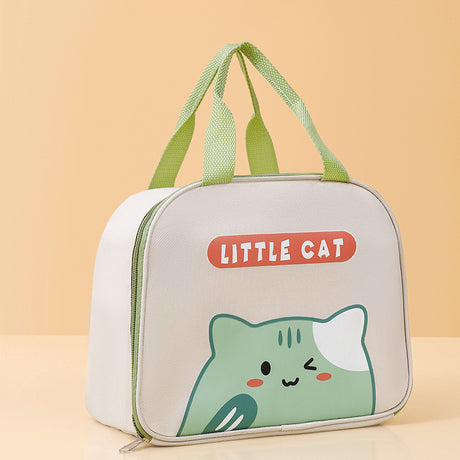 Cute cartoon lunch box bag for students and office workers with side opening, waterproof and thick insulation lunch bag - V.I.P Digital Presence