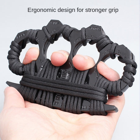 Finger Knuckle Four-Finger Boxing Glove Self-Defense Tool Weapon Ring Hand Clip Fist Clip Anti-Wolf Device - V.I.P Digital Presence