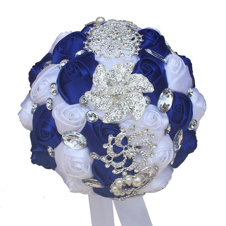 Artificial Wedding Bouquets Hand Made Flower Rhinestone Bridesmaid Crystal Bridal Wedding Bouquet - V.I.P Digital Presence