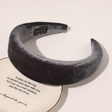 Wide edge velvet sponge hair clip for women's head clip high skull top hair clip - V.I.P Digital Presence
