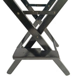Casual Home Director's Chair, Black Frame/Black Canvas,Suitable for adults, foldable style, 2pcs/set populus - V.I.P Digital Presence