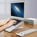 Portable Laptop Stand Foldable Height Adjustable Support Base Computer Cooling Stand Hollow Design Laptop Holder - V.I.P Digital Presence