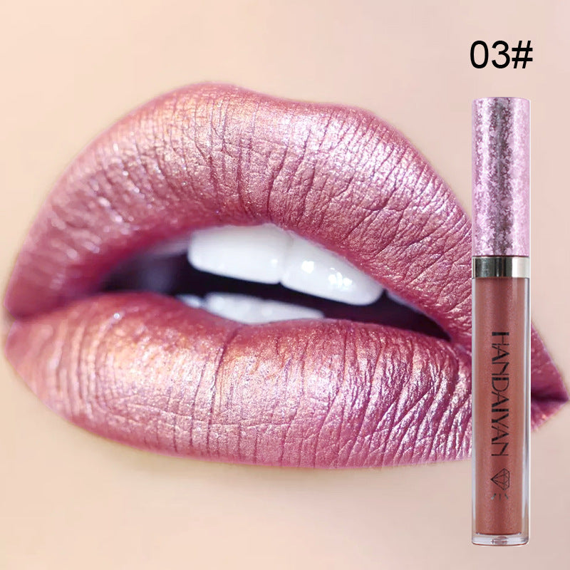 handaiyan Diamond Pearl Lip Gloss Non-Stick Cup Mermaid Lip Gloss Lipstick - V.I.P Digital Presence