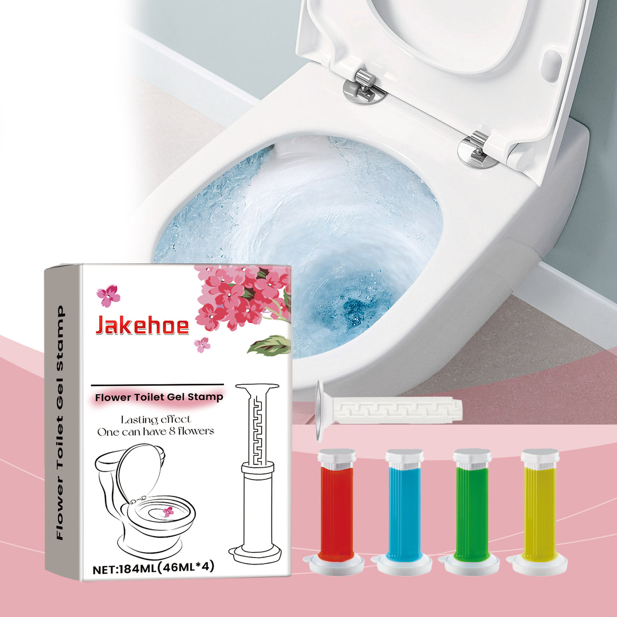 Toilet Gel Deodorizer Flower Household Toilet Descaling Deodorizing Deodorizing Fragrance Deodorizing Odor-Removing Toilet Cleaner - V.I.P Digital Presence