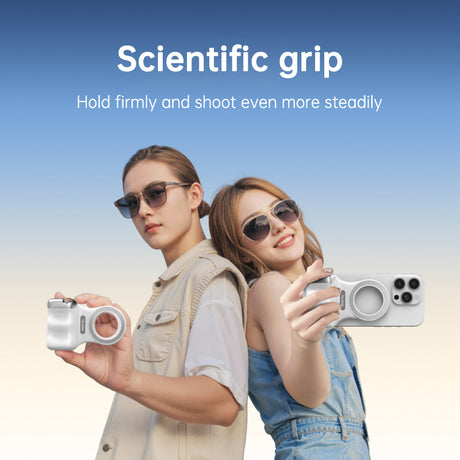 MagSafe Compatible Fun Photography Grip: MFi Certified Wireless Bluetooth Stabilizer for Shake-Free Shooting - V.I.P Digital Presence