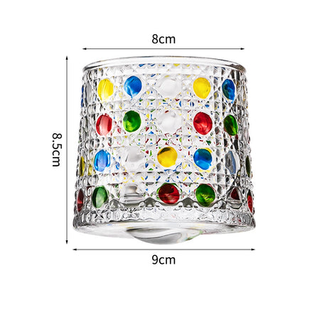Hand drawn rotating glass cups multiple multi-purpose whiskey glasses rotating glass cups - V.I.P Digital Presence