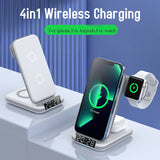 Private Four in One Wireless Charging Stand up Desktop Clock Wireless Charger Suitable for iPhone 13/14 - V.I.P Digital Presence