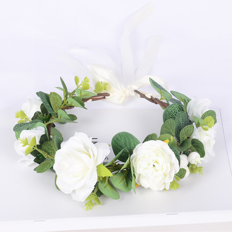 Forest Women's Wreath Fabric Flower Vine Hair Accessories Outdoor Scenic Area Dance Independence Day Wreath Headwear - V.I.P Digital Presence