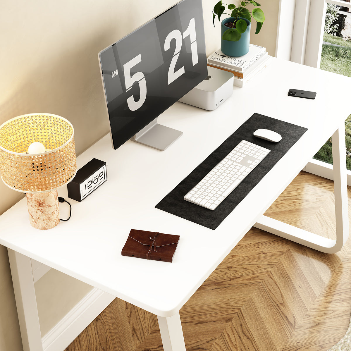 L47.2inch Computer desk table simple gaming table chair Home desk Student writing desk Bedroom desk workbench desk - V.I.P Digital Presence