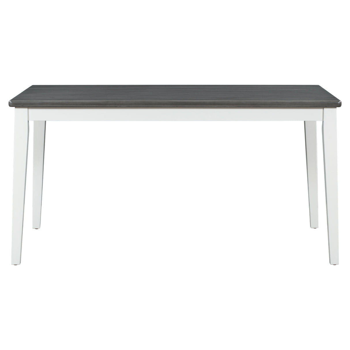 TREXM Classic and Traditional Style 6 - Piece Dining Set, Includes Dining Table  4 Upholstered Chairs & Bench (White+Gray)