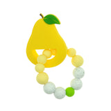 Pulsera de frutas con dibujos animados para bebé, pulsera molar, juguete de dentición para bebé, masticable, chicle 