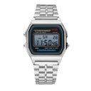 Sports children's electronic steel strip night light alarm clock steel strip watch multi-color electronic watch - V.I.P Digital Presence