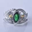 Plated with s925 Silver Mighty Ring, Aragon Ring, Barakh Ring, European and American Ins Two tone Ring - V.I.P Digital Presence
