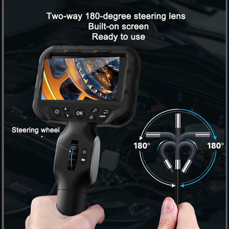 Industrial endoscope 360 degree rotation 6mm high-definition camera for sewer detection, non-destructive testing instrument for - V.I.P Digital Presence