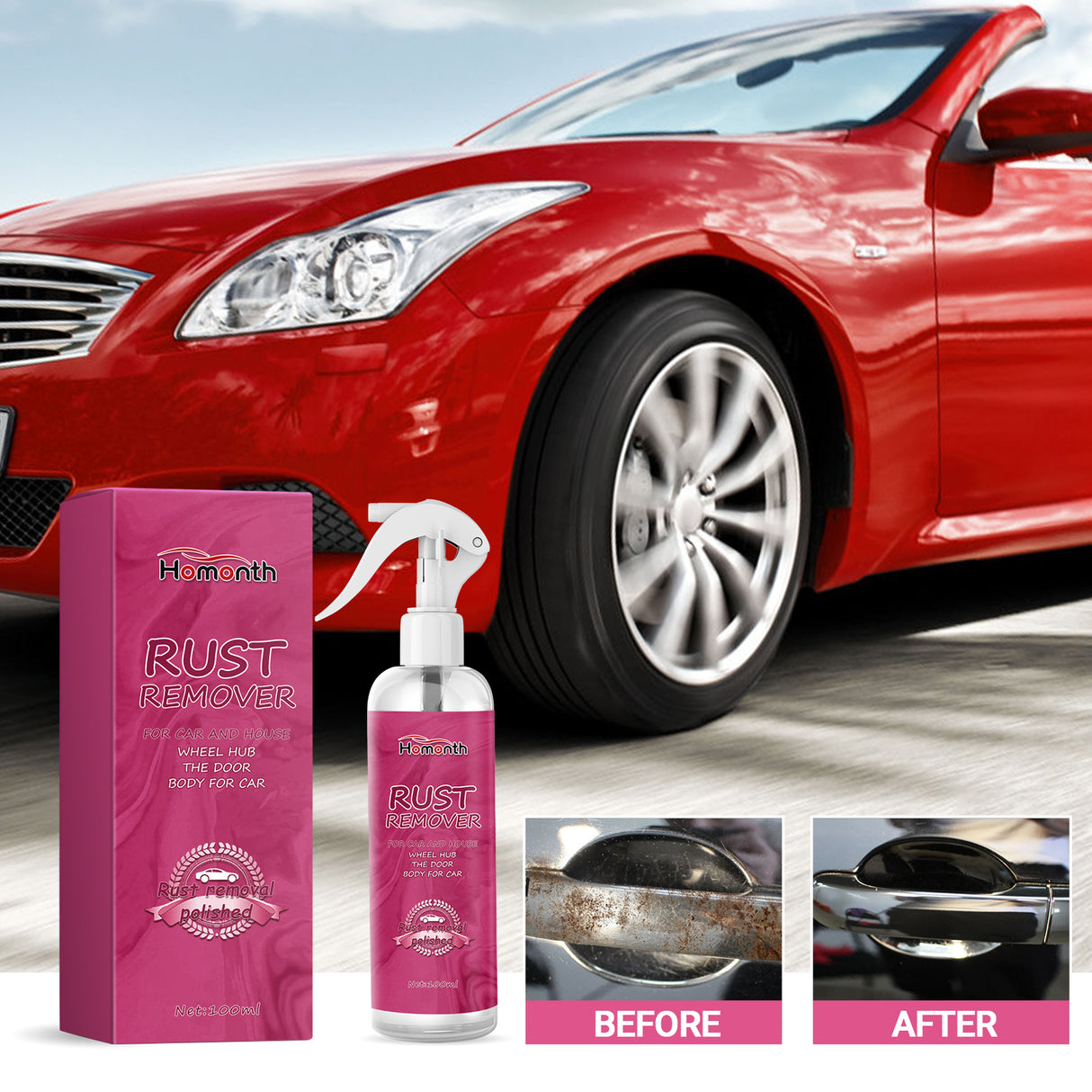 Auto Rust Remover Auto Wheel Hub Handlebar Parts Rust Cleaning And Decontamination Multi-Function Rust Remover - V.I.P Digital Presence