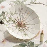 Marco de aleación de aluminio dorado y caucho de color de 16 costillas: nuevo paraguas plegable retro chino con protección solar y resistencia a los rayos UV.