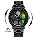 New Top Brand Luxury Mens Watches Stainless Steel Car Wheel Hub Quartz Watch For Men Military Sport Watch Relogio Masculino - V.I.P Digital Presence