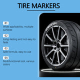 White Tire Paint Pen Car Tire Paint Pen Does Not Fade Color Creative Diy Oil Pen - V.I.P Digital Presence
