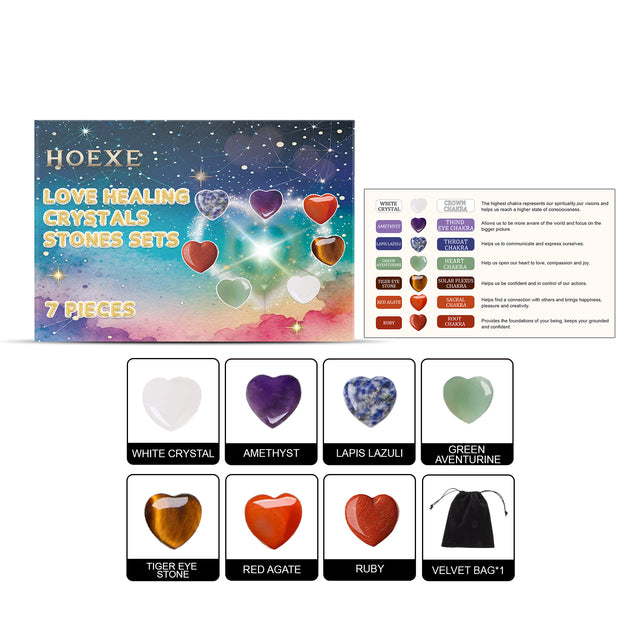Love Crystal Healing Stone Set - V.I.P Digital Presence