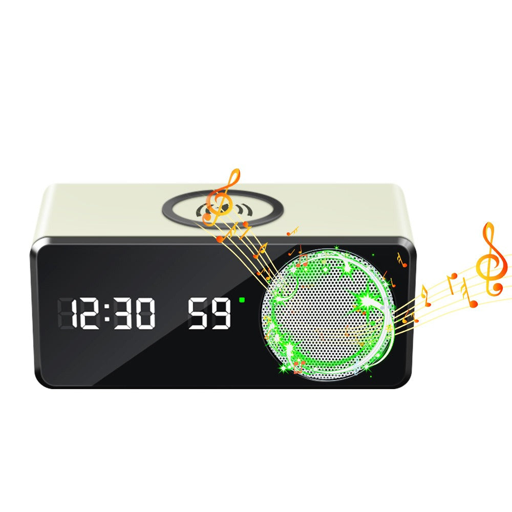Time display wireless charging Bluetooth speaker compatible clock function thermometer wireless - V.I.P Digital Presence