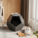 25.98'' Modern Pet Furniture Cat Litter, Sofa Side Table, Planter MDF Multifunctional Furniture, Burmese Sumac - V.I.P Digital Presence