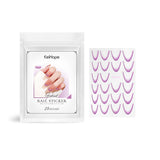 Pegatinas de uñas con degradado francés Pegatinas de uñas con degradado Decoración de uñas fácil Pegatinas de uñas personalizadas