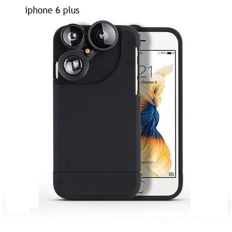 4 In 1 Telescope lense Mobile Phone Case for Iphone x 8plus 7 plus 6 plus 8 7 6s Camera lenses Outdoor Hunting - V.I.P Digital Presence