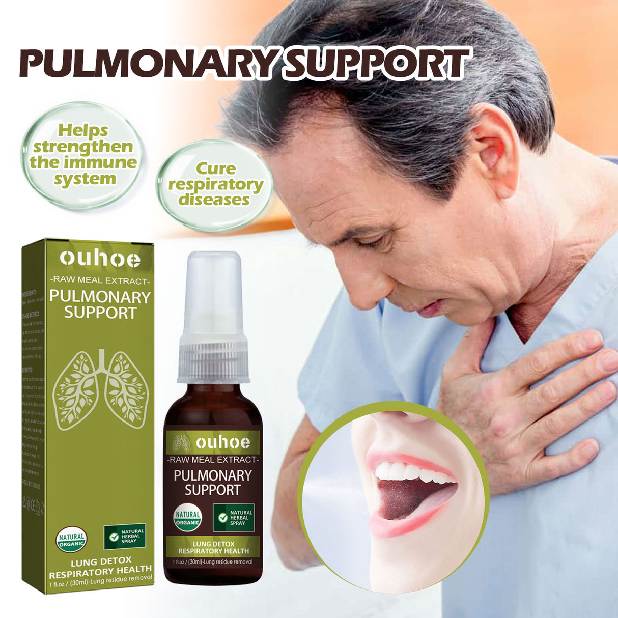 Herbal Treatment Spray Relieves Phlegm Dry, Itchy Throat Breath Refreshing Body Treatment Oral Spray - V.I.P Digital Presence