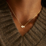 18K Gold-Plated 925 Sterling Silver Zircon Heart Necklace - V.I.P Digital Presence