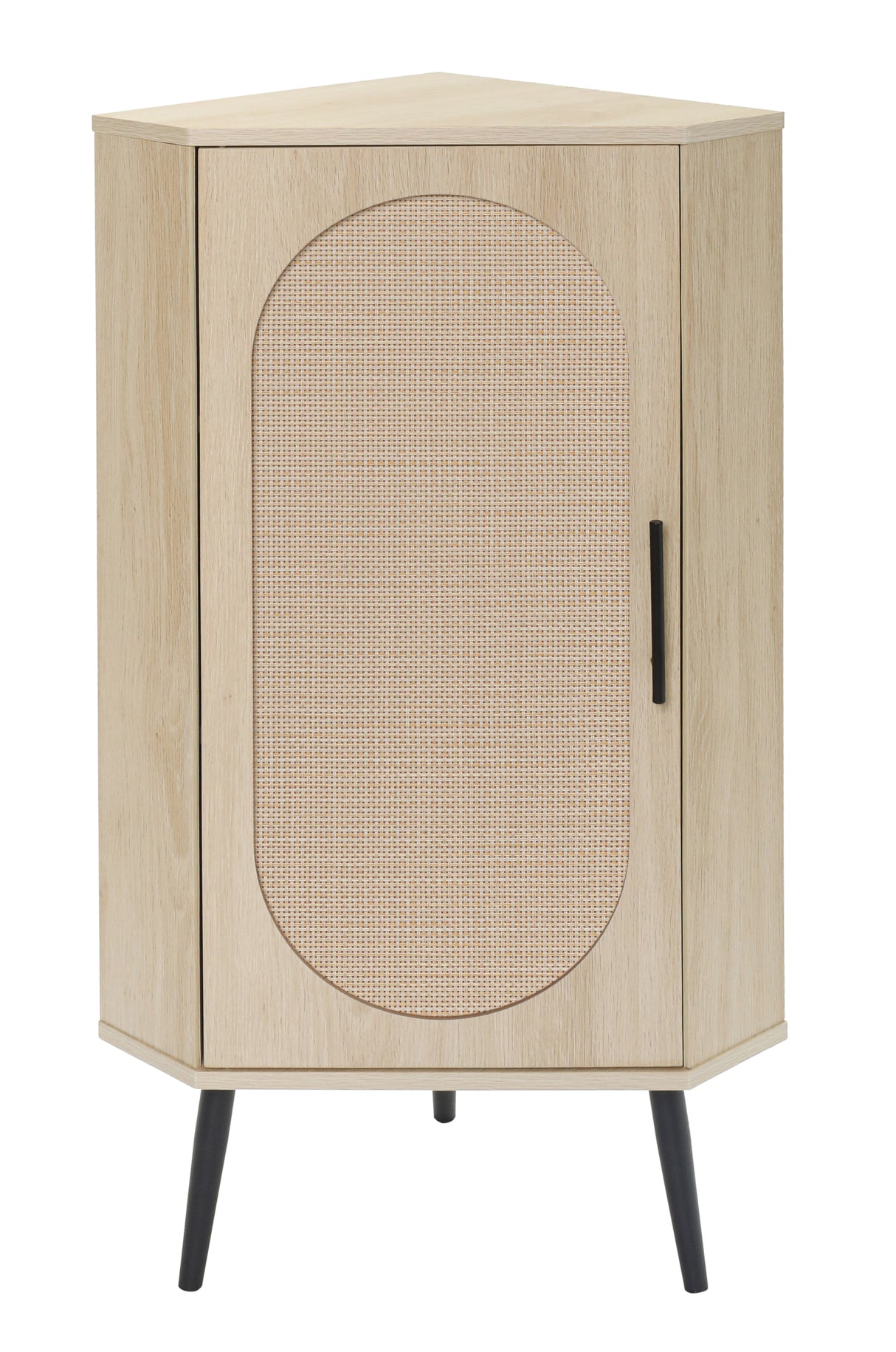 Corner cabinet ,Rattan door,Freestanding Corner Tables For Small Spaces, Corner Shelf Stand For Living Room, Kitchen - V.I.P Digital Presence