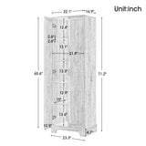 Storage Cabinet with Two Doors for Bathroom, Office, Adjustable Shelf, MDF Board, Brown - V.I.P Digital Presence