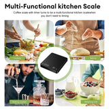 Digital Coffee Scale with Timer LED Screen Espresso USB 3kg Max.Weighing 0.1g High Precision Measures in Oz/ml/g Kitchen Scale - V.I.P Digital Presence