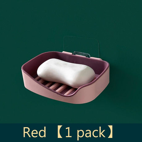 Bathroom soap box storage rack free perforated shelf drain toilet soap rack household suction cup wall-mounted soap box - V.I.P Digital Presence