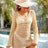Openwork V-Neck Long Sleeve Cover-Up - V.I.P Digital Presence