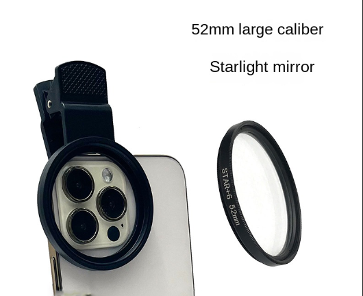 52mm Lens Phone Accessories Sparkling Starlight Mirror Short Line Mirror Starburst Mirror 4/6/8 Lines Single - V.I.P Digital Presence