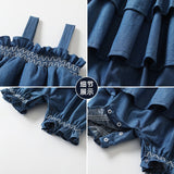 Children's Sling Jumpsuit Summer Netflix Models Baby Fake Two Pieces Harness Crawling Clothes Female Baby A Class Clothes - V.I.P Digital Presence