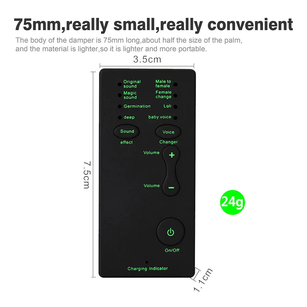 Voice Changer for PS4 Xbox Console PC Phone Tablet Sound Card 7 Different Sound Changes Microphone Voice Changer Device - V.I.P Digital Presence